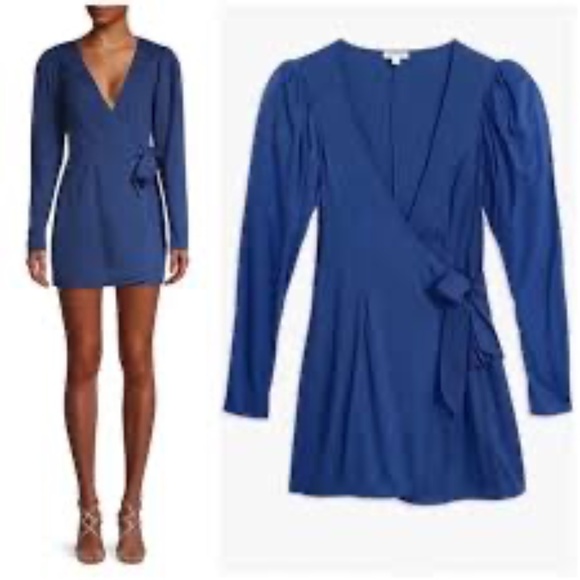 WeWoreWhat Blanca Wrap Mini Dress - Picture 1 of 6